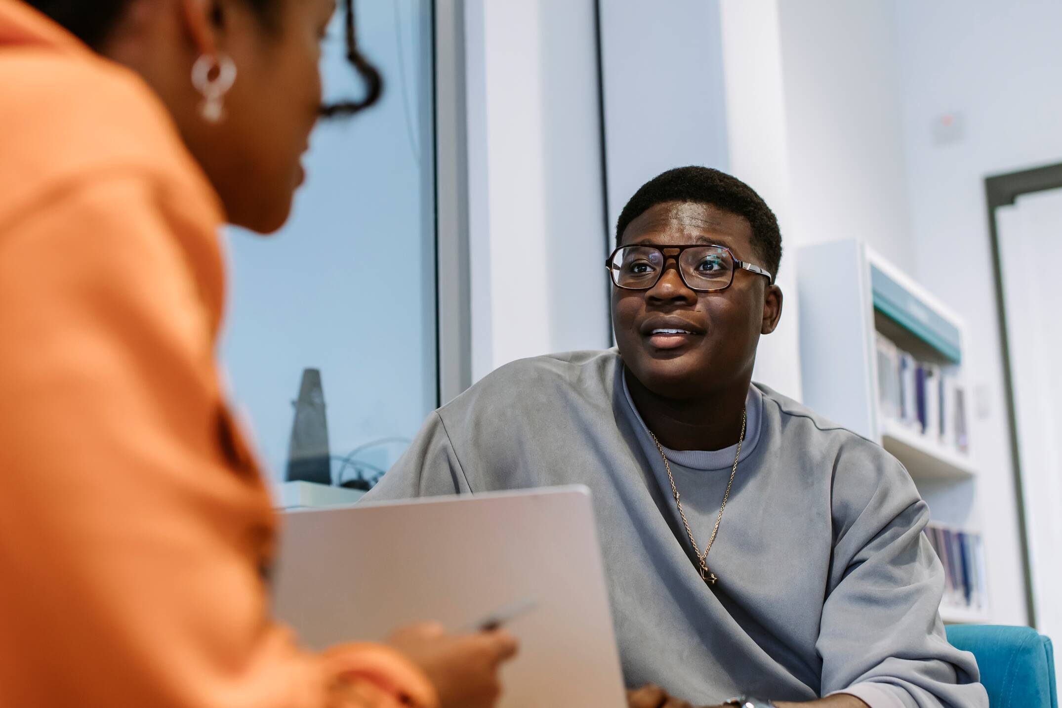 Students collaborating